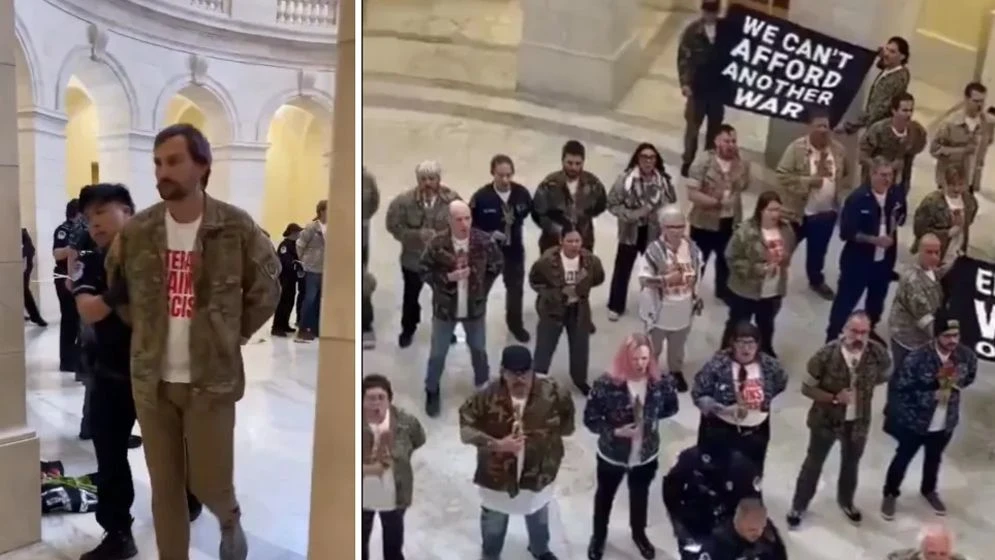 ইরান যুদ্ধের প্রতিবাদ করায় যুক্তরাষ্ট্রে সাবেক ৬০ সেনা গ্রেপ্তার