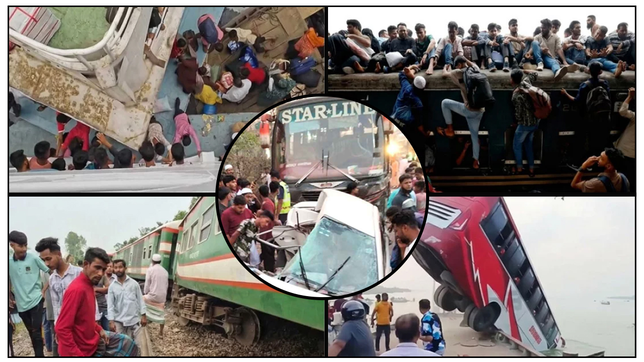 ঈদযাত্রায় সড়ক-রেল-নৌপথে প্রাণ গেছে ৩৯৪ জনের