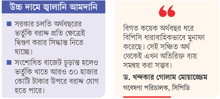 স্পট মার্কেটে নির্ভরতায়  বাড়ছে ভর্তুকির চাপ